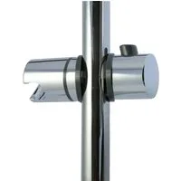 tecuro Brausehalter Gleiter Schieber Brausehalter für Wandstange Ø 25 mm