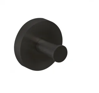 Herzbach deep black handtuchhaken klein sz, Schwarz matt, 23.819000.1.12 23.819000.1.12