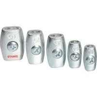 STANKE Drahtseilklemme Eiform Klemme Aluminium, (10St), Seilklemme für Drahtseil