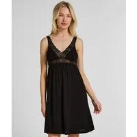 Hunkemöller Pyjama Jersey-Negligé mit Spitze