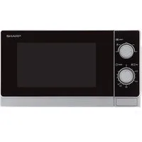 Sharp Mikrowelle R-200INW, 20 Liter, 5 Leistungsstufen, Glas-Drehteller, Auftauen nach Gewicht