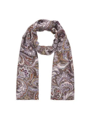 Schal aus recyceltem Polyester mit Paisley-Muster (3er-Pack) lila