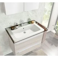 FACKELMANN Waschbecken Luxor Gussmarmorbecken weiß 80 cm