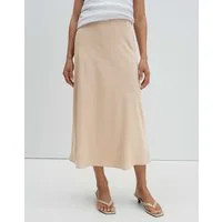 someday Satinrock Odini ease aus Satin Elastischer Bund, knitterarm für elegante Looks