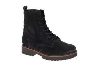 Gabor Damen Stiefeletten 8025.04 in Dark Blue - Echtleder Velour - Blockabsatz