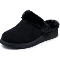 Skechers KEEPSAKES WEDGE-TIME TO CRUISE Hausschuh Pantoffel, Slipper mit Warmfutter