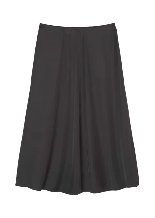 Marc OPolo Casual - Rock aus fließendem Viskose-Satin schwarz - Gr. - 38