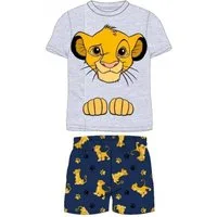 Disney The Lion King Pyjama Kurzer Pyjama für Jungen "Simba-Motiv", König der Löwen, Größen (Set, 2 tlg., Set bestehend aus Oberteil und Hose)