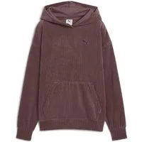 PUMA Kapuzensweatshirt ESS ELEVATED COMFORT VELOUR RIB HOODIE mit Kängurutasche, sportlicher Stil