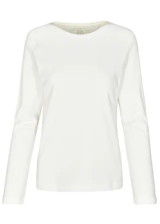 CLARINA - NOS Shirt, U-Boot Ausschnitt 102 offwhite - Gr. - 40