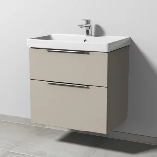 Sanipa 3way Waschtischunterbau zu Villeroy & Boch Avento Waschtisch mit 2 Auszügen, Kaschmir-Matt UP6221U