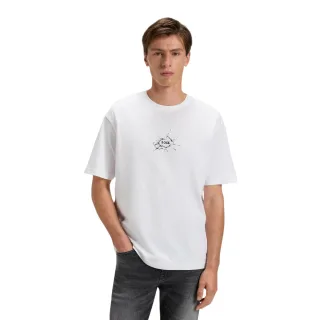 Boss - T-Shirt für Herren, Rundhalsausschnitt, Baumwolle (Weiß)
