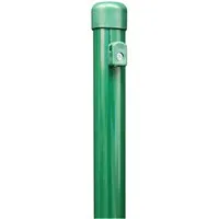Alberts Zaun Grenzüt 613044 ZPF, zinkphosphatiert, grün kunststoffbeschichtet RAL 6, Alberts Zaunpfahl Ø 38mm / 250cm für eine Geflechthöhe von 200cm