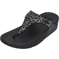Fitflop LULU CRYSTAL-MIX TOE-POST Zehentrenner All Black