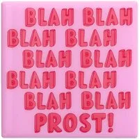 Giftcompany Platzset Love Tiles Untersetzer Blah, blah, Prost rosa 11x11cm