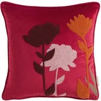 TOM TAILOR HOME Dekokissen Flowers, aus weichem Velvet