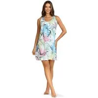 Ascafa Nachthemd (Set, 1-tlg., 1-teilig) Damen Sleepshirt ca.90cm Baumwolle breite Träger
