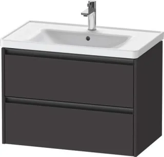 Duravit Ketho.2 Waschtischunterbau wandhängend Graphit Supermatt 784x455x549 mm - K25283080800000 K25283080800000