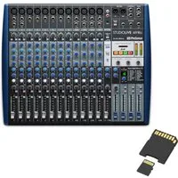 Presonus Mischpult Presonus Mischpult Studiolive AR16C USB Analog-Mixer mit Speicherkarte, (Studiolive, Hybrid-Mixer, USB, 18-Kanal, Analog), mit keepdrum Speicherkarte