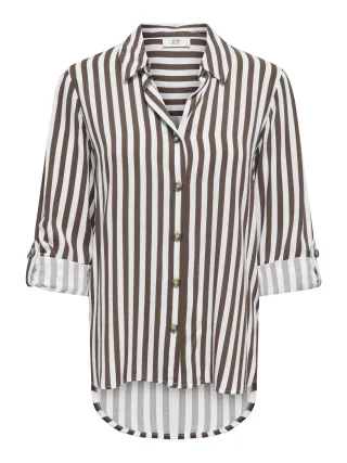 JDY - JDYLAUREL LIFE L/S SHIRT WVN Coffee Bean - Gr. - S