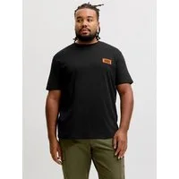 Jack & Jones PlusSize Rundhalsshirt JJRUSH TEE SS CREW NECK SN PLS Baumwolle, regular fit