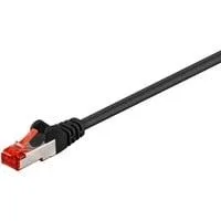 Patchkabel CAT.6 S/FTP (PiMF) schwarz, 3 Meter, doppelt geschirmt