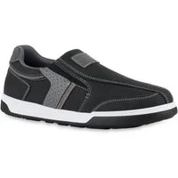 VAN HILL 840002 Slip-On Sneaker Herren Sneaker Slip Ons Slippers Bequeme Profil-Sohle