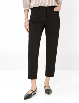 Brax Damen Chino Style MARA S PERMA BLACK, perma schwarz, Gr. 40K
