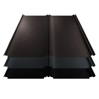 Stehfalz T-Panel | Dach | 0,50 mm | Stahl | Nanowelle | 1100 mm Breite | 50 µm ThyssenKrupp Matt Premium