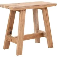 House Nordic Hocker in Natur, Teak - 50x45x25cm (BxHxT)