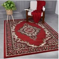 Vimoda Orientteppich Klassich Orientalisch Vintage Wohnzimmerteppich, rechteckig, Höhe: 6 mm, mit Kunstvollem, Klassisch, mit Bordüre, Läufer Wohnzimmer