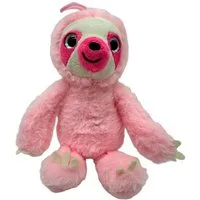 soma Kuscheltier Faultier Kuscheltier grau XXL 25 cm Plüschtier rosa (1-St), Super weicher Plüsch Stofftier Kuscheltier für Kinder zum spielen