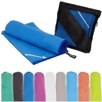 Mach1 Sporthandtuch Mikrofaser Sport Handtuch – kompakt & schnell trocknend, (2-St), Mit Reißverschlussfach