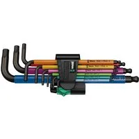 Wera Schraubendreher, (9 St), Winkelschraubendreher Satz 9tlg. Multicolor