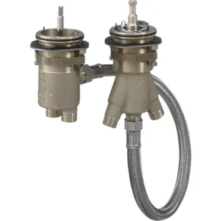 hansgrohe Axor Grundkörper 15486180 DN 15, für 2-Loch Wannenrandarmatur mit Thermostat