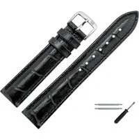 MARBURGER Uhrenarmband 16mm Leder Alligator Prägung