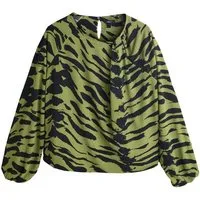 Next Langarmbluse Langärmelige Bluse mit Drehdetail am Ausschnitt (1-tlg)