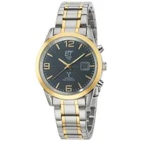 ETT Funkuhr Gobi EGS-11502-32M, Armbanduhr, Solar, Herrenuhr, Edelstahlarmband, analog, digital