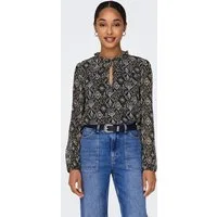 ONLY Chiffonbluse ONLDITSY L/S BLOUSE WVN Kunstfaser, regular fit