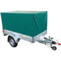 STEMA PKW-Anhänger Basic 850 Set 80 cm und Zubehör, max. 673 kg, gebremst
