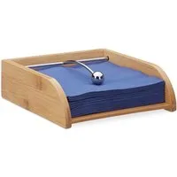 relaxdays Serviettenhalter aus Bambusholz, Bambus, (1-tlg)