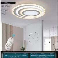 Eurohandisplay LED Deckenleuchte LED Deckenleuchte Deckenlampe mit Fernbedienung dimmbar, LED fest integriert, Lichtfarbe mit Fernbedienung einstellbar