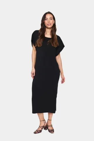 Kleid Lockere Passform Blac