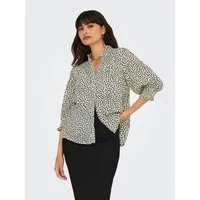 ONLY Kurzarmbluse ONLRAYA 3/4 SHIRT WVN NOOS Viskose, regular fit