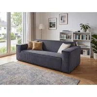 GLP Sofa 2-Sitzer Cord Sofa ohne Montage, Modernes Loungesofa mit extra tiefer Sitzfläche