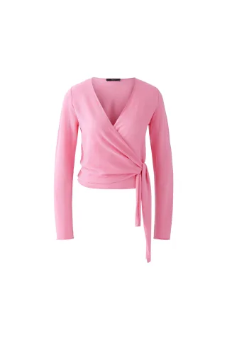 Oui - Strickjacke Viskosemischung wild orchid - Gr. - 40