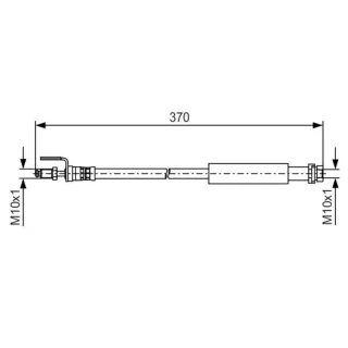 Bosch Bremsschlauch hinten Ford Transit 2,2 2,3 2,4 3,2 TDCi 1987481487
