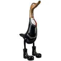 formano Dekofigur Stehende Holzente 50cm Dekorative Holzfigur für Zuhause