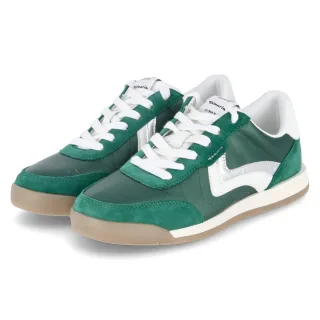 Tamaris Low Sneaker - Gr. 36 - Grün - Leder und Synthetik