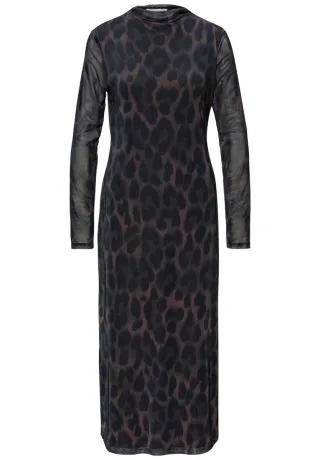 Street One Studio - Leo Mesh-Kleid schwarz - Gr. - 38